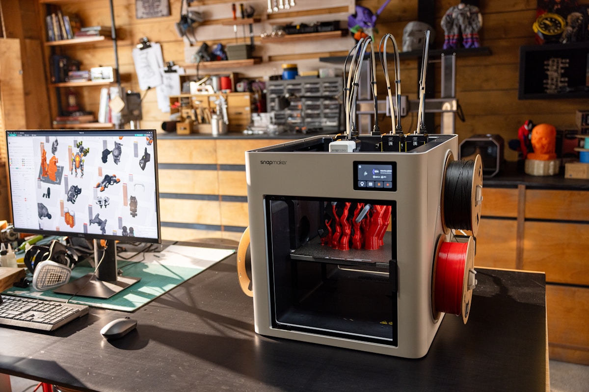 3D-Druck Werkstatt mit Print Farm
